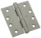 National Hardware N236-016 Template Hinge, Steel, Prime Coat, Non-Rising, Removable Pin, 85 lb